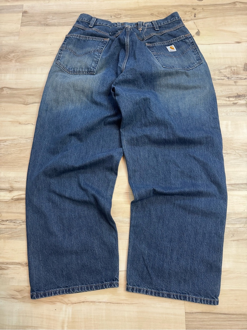 Carhartt Men's Extra Baggy Tailored Blue Denim Jeans
